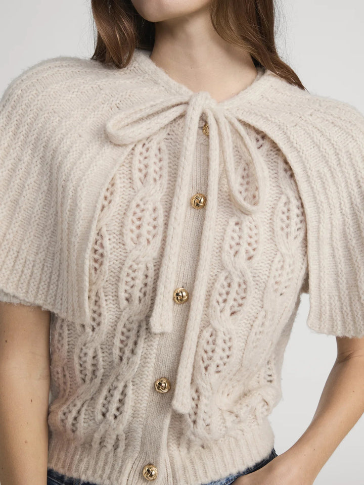 The Cape Cardi in Fawn - obligato