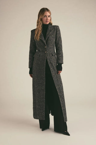 The City Coat in Black Multi - obligato