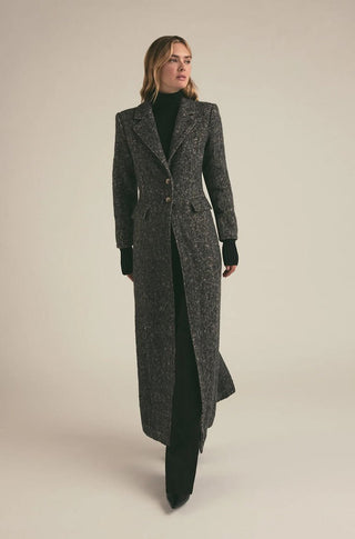 The City Coat in Black Multi - obligato