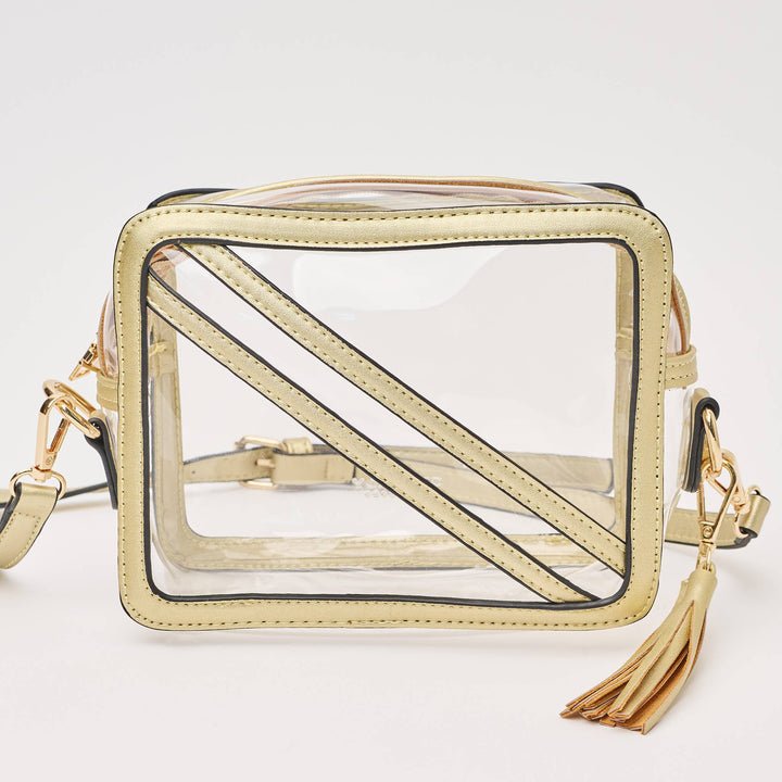The Cline Gold Clear Stadium Crossbody - obligato