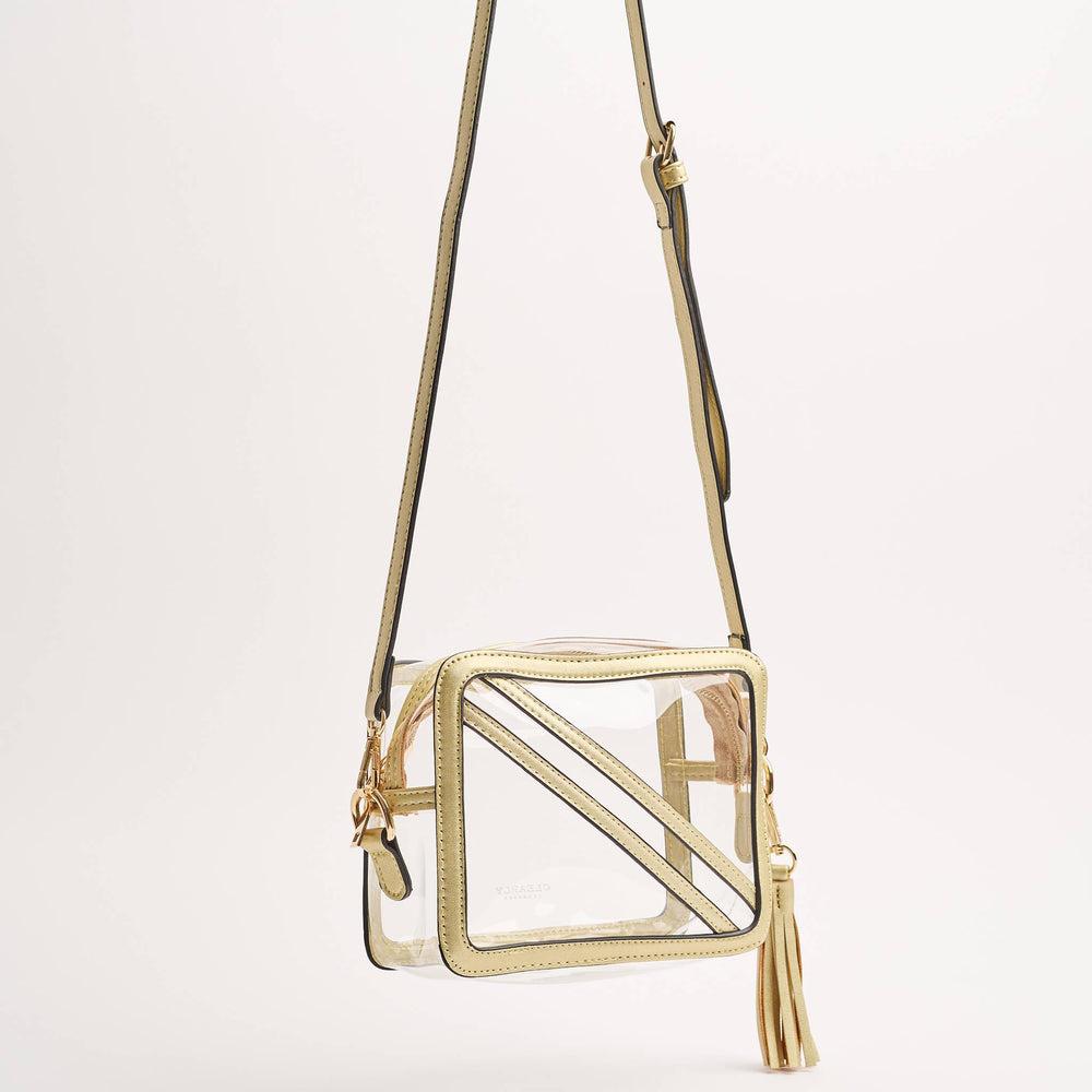 The Cline Gold Clear Stadium Crossbody - obligato