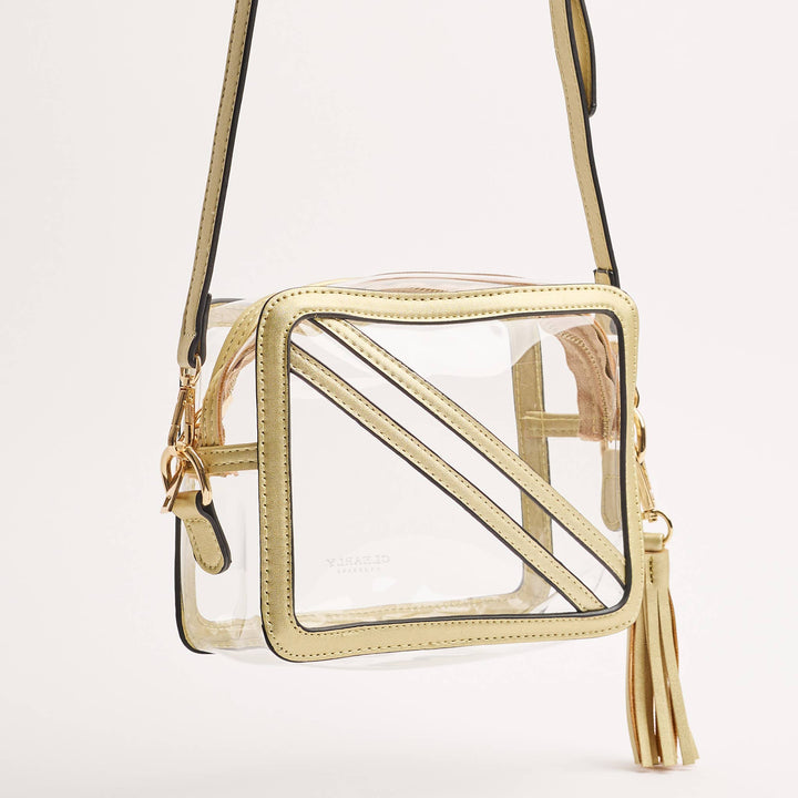 The Cline Gold Clear Stadium Crossbody - obligato