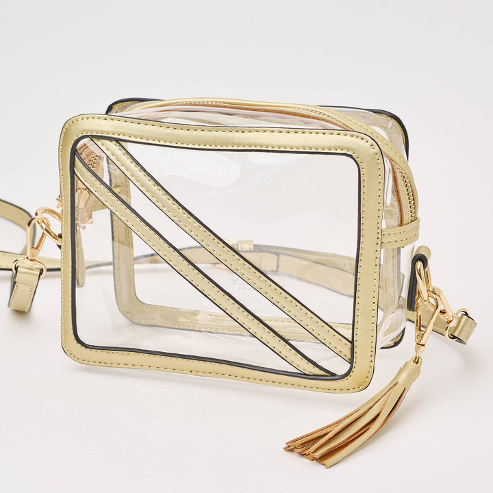 The Cline Gold Clear Stadium Crossbody - obligato