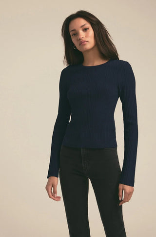 The Courtney Top in Navy - obligato