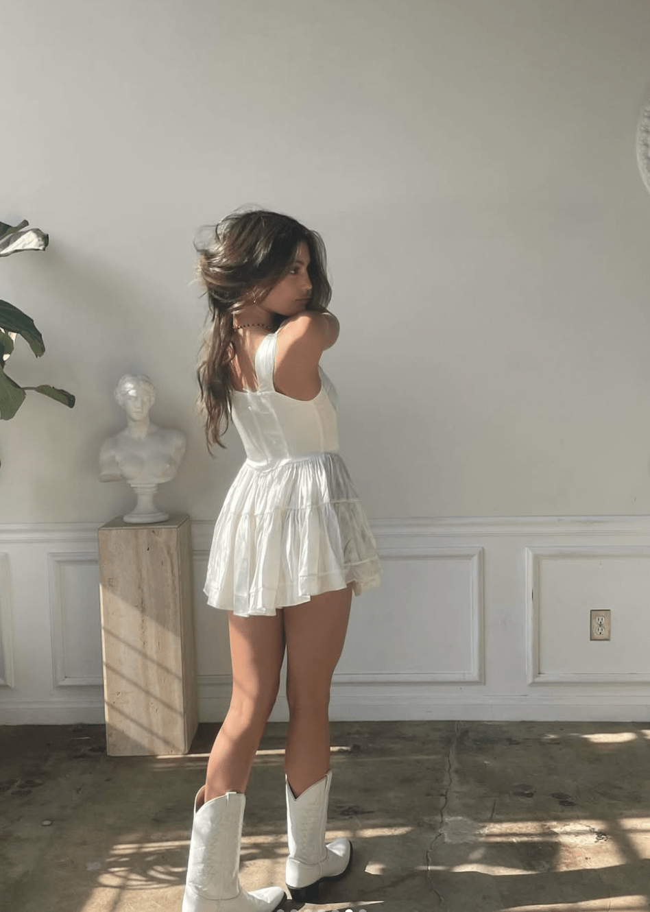The Elisabeth Romper Dress in White XS - obligato