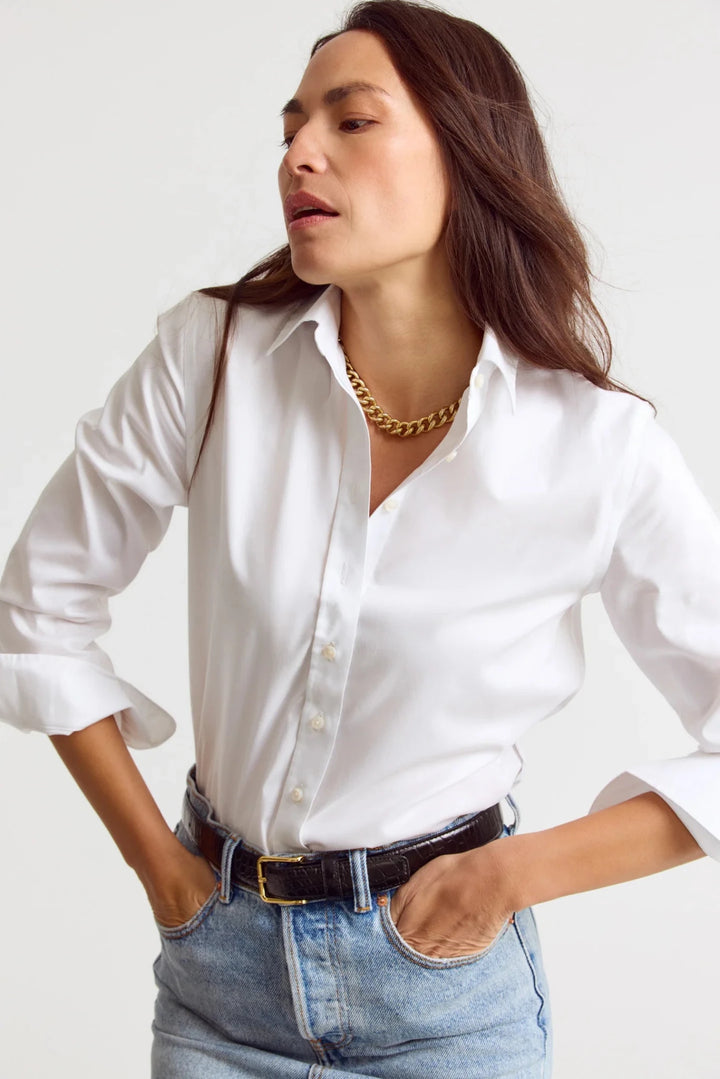 The Essentials Icon Shirt in White - obligato