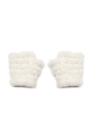 The Faux Fur Mandy Mitten - Ivory: Ivory / OS - obligato