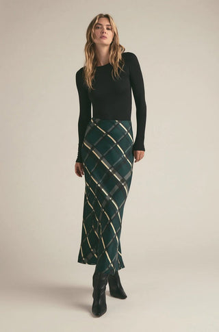 THE FAVORITE SKIRT - in Juniper Plaid - obligato