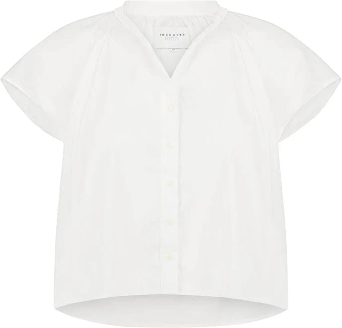 The Flutter Shoulder Short Sleeve Shirt - obligato