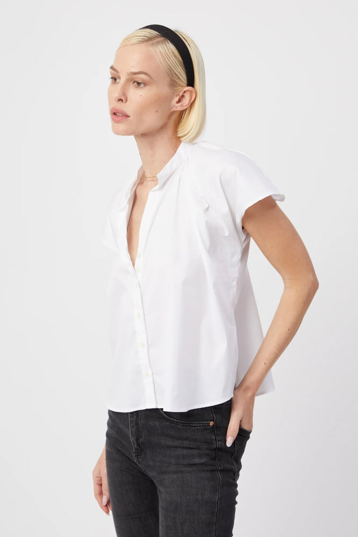 The Flutter Shoulder Short Sleeve Shirt - obligato