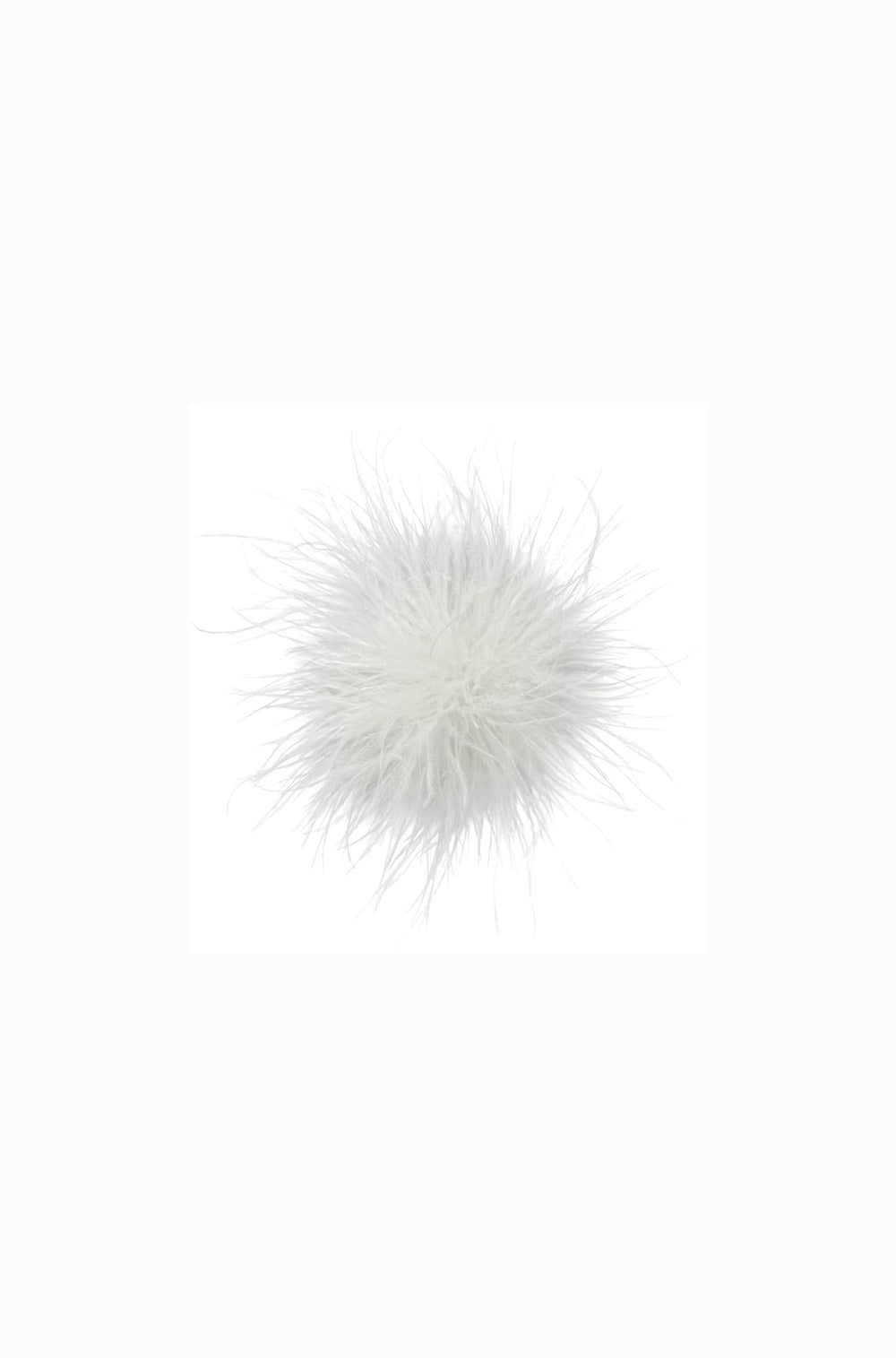The Gameday Feather Pin in white - obligato