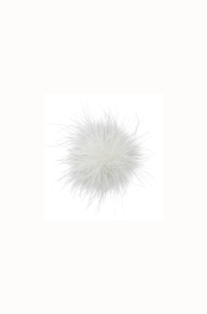 The Gameday Feather Pin in white - obligato