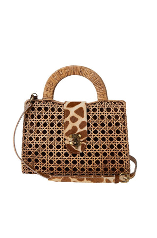 The Harper Handbag in Amber Giraffe - obligato