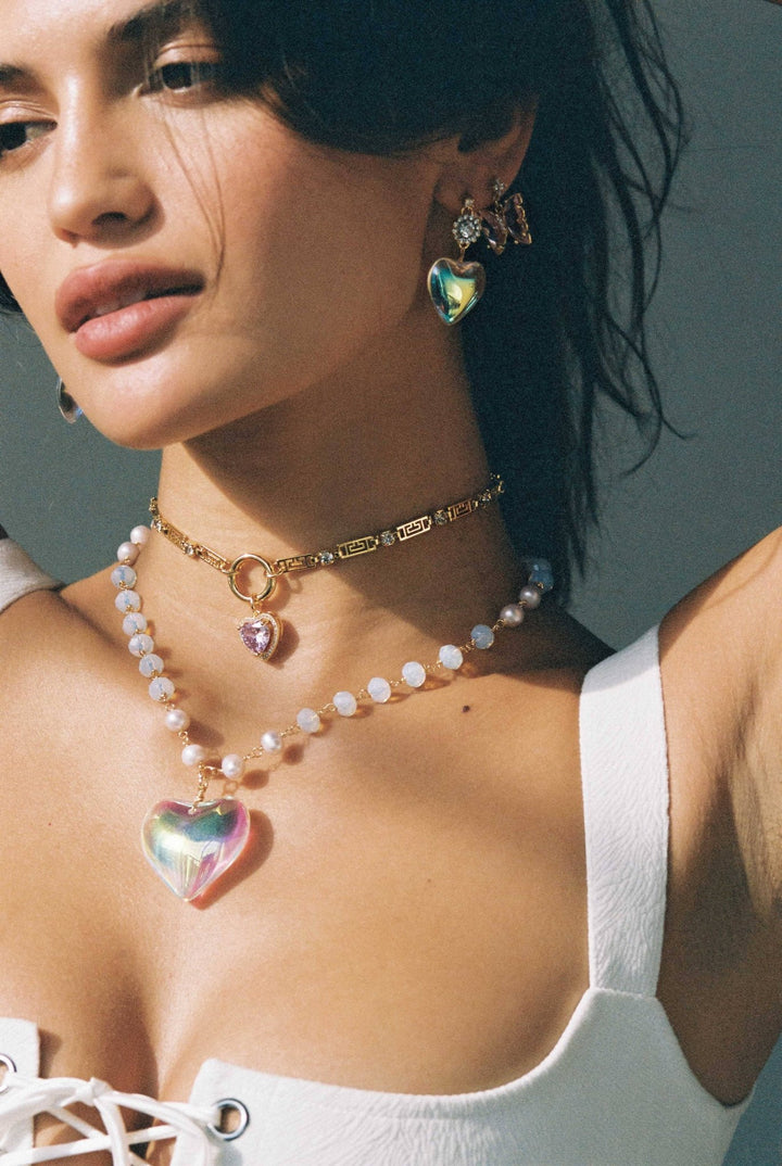 The Haven Butterfly Earrings: Lavender / One Size / Charms - obligato