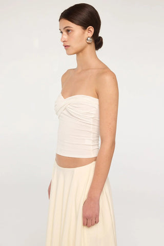 The Izzy Tube Top in White - obligato