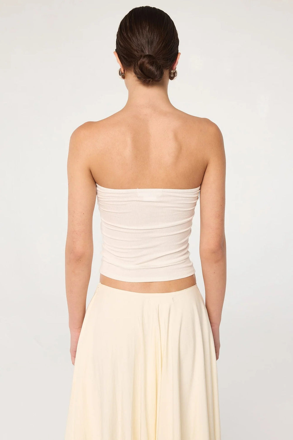 The Izzy Tube Top in White - obligato