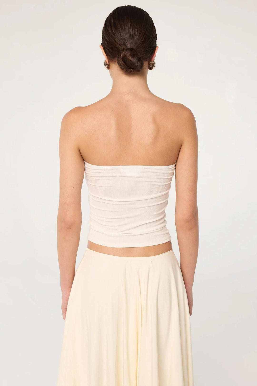 The Izzy Tube Top in White - obligato