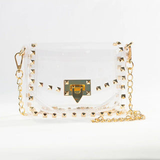 The Jackie Gamday Bag in Clear/Gold - obligato