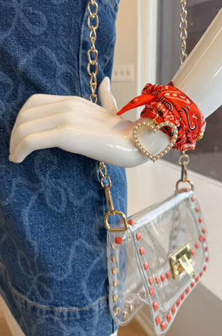 The Jackie Gameday Bag in Orange - obligato