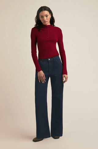 The Jackie Sweater in Haute Rouge - obligato