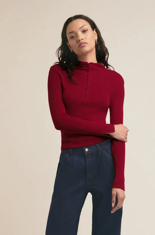 The Jackie Sweater in Haute Rouge - obligato