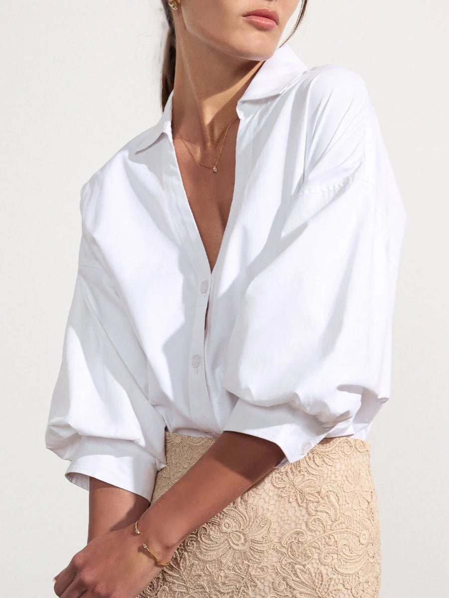 The Kate Shirt in Salt White - obligato