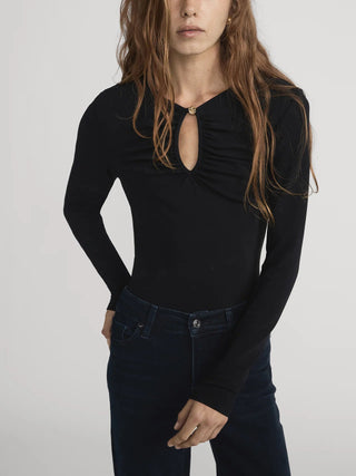 The Keyhole Top in Black - obligato