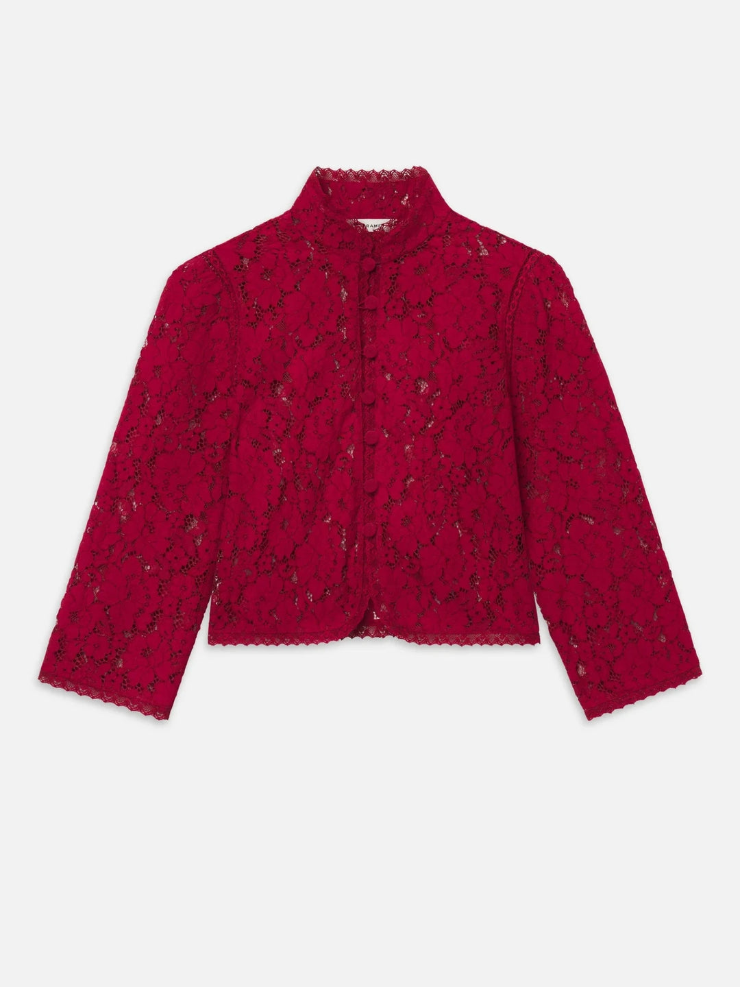 The Lace Blouse in Deep Ruby - obligato