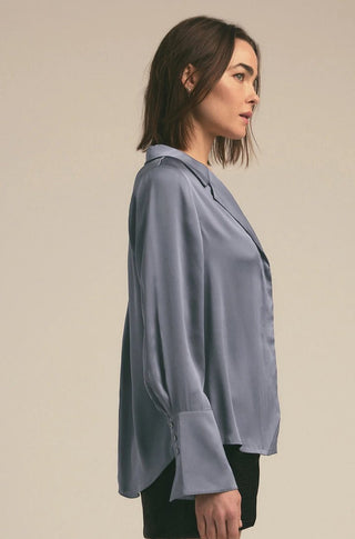 The Lily Top in Dark Slate - obligato