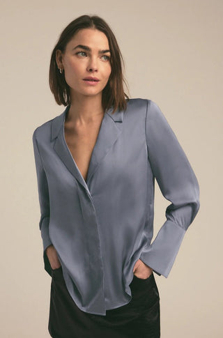 The Lily Top in Dark Slate - obligato