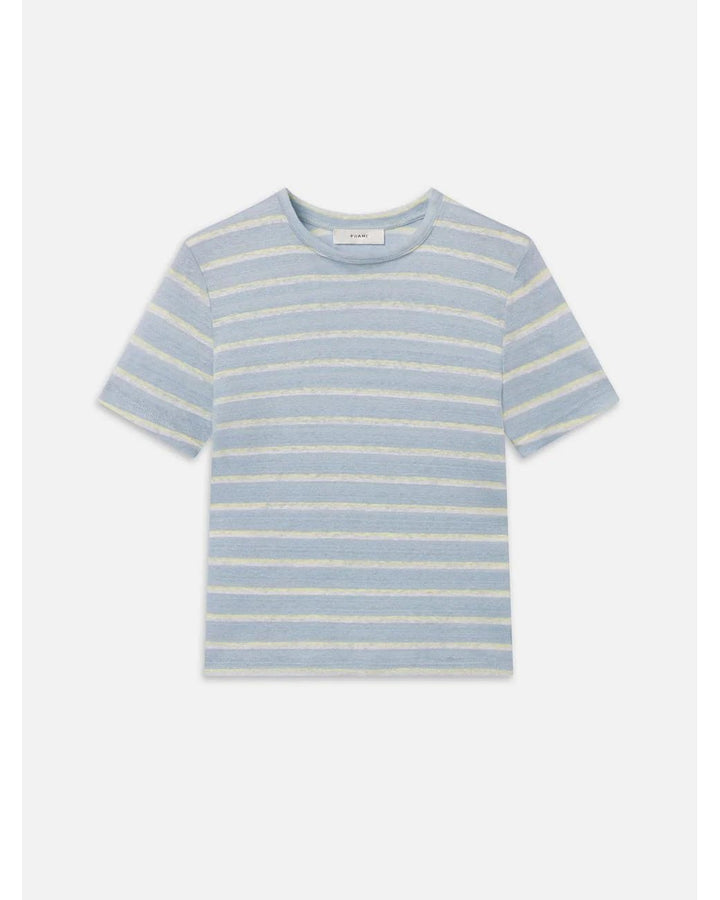 The Linen Blue Tee in Chambray Blue - obligato