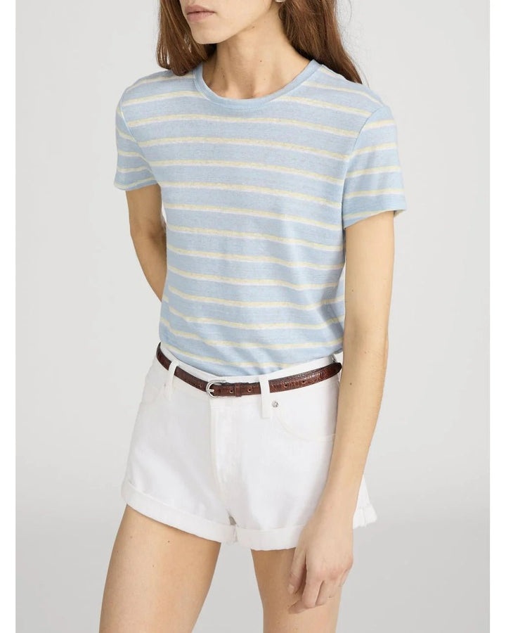 The Linen Blue Tee in Chambray Blue - obligato