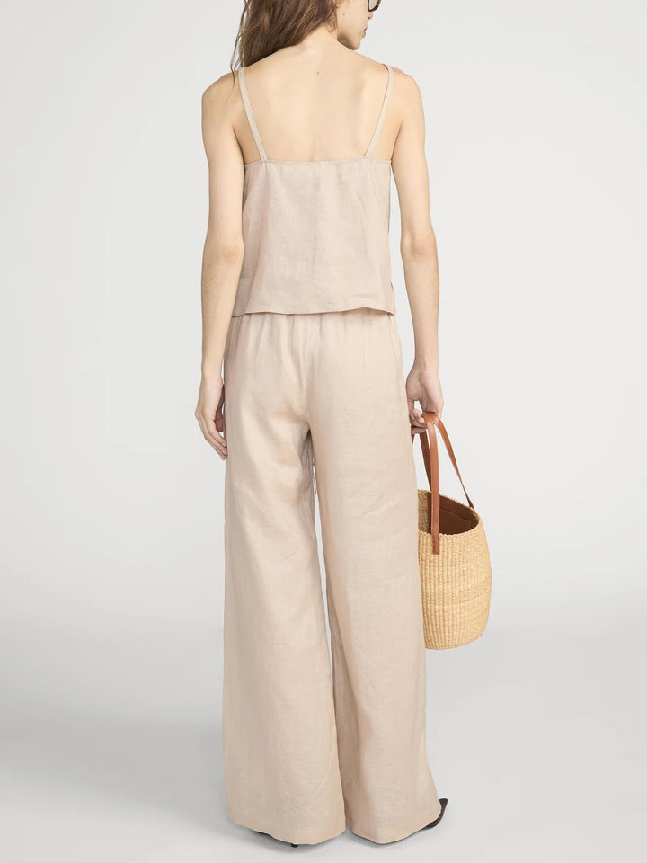 The Linen Lounge Pant in Flax - obligato