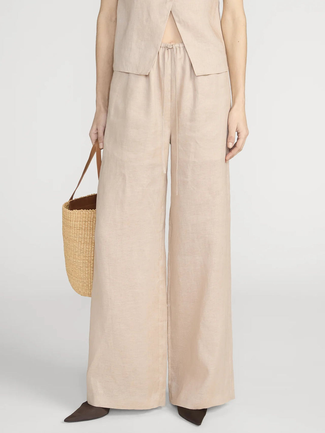 The Linen Lounge Pant in Flax - obligato