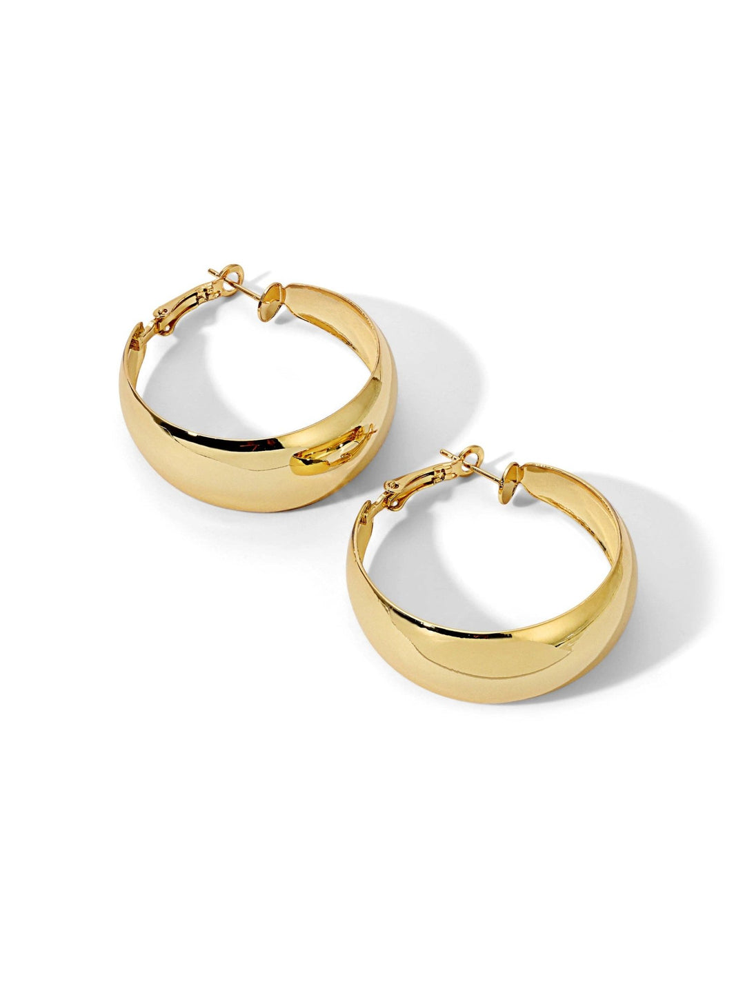 The Luna Hoop Earrings: Gold / One Size / Hoops - obligato