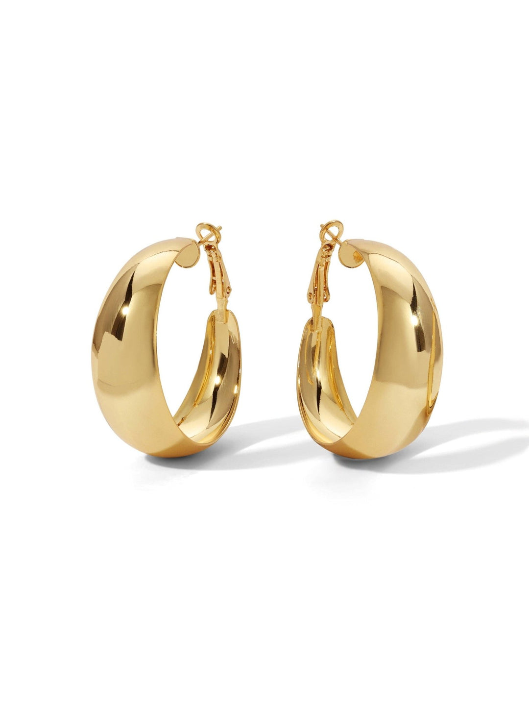 The Luna Hoop Earrings: Gold / One Size / Hoops - obligato