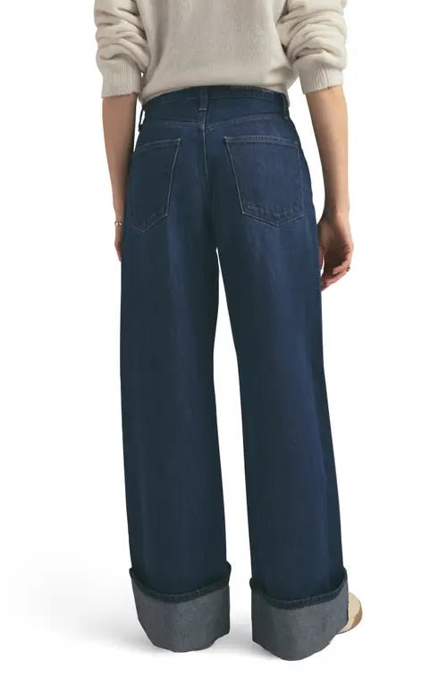 The Masha Cuffed High Waist Wide Leg Jeans - obligato