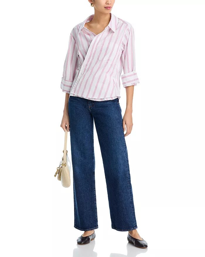 The Overshirt in Pelicano Stripe - obligato