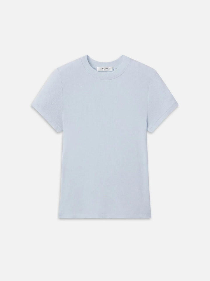 The Rib Baby Tee in Sky Blue - obligato