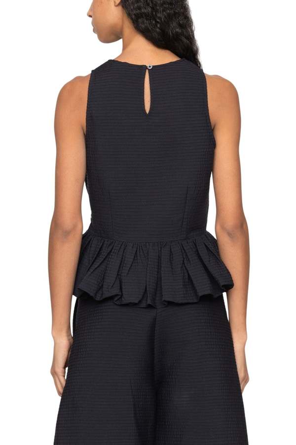The Roni Boat Neck Top in Black - obligato