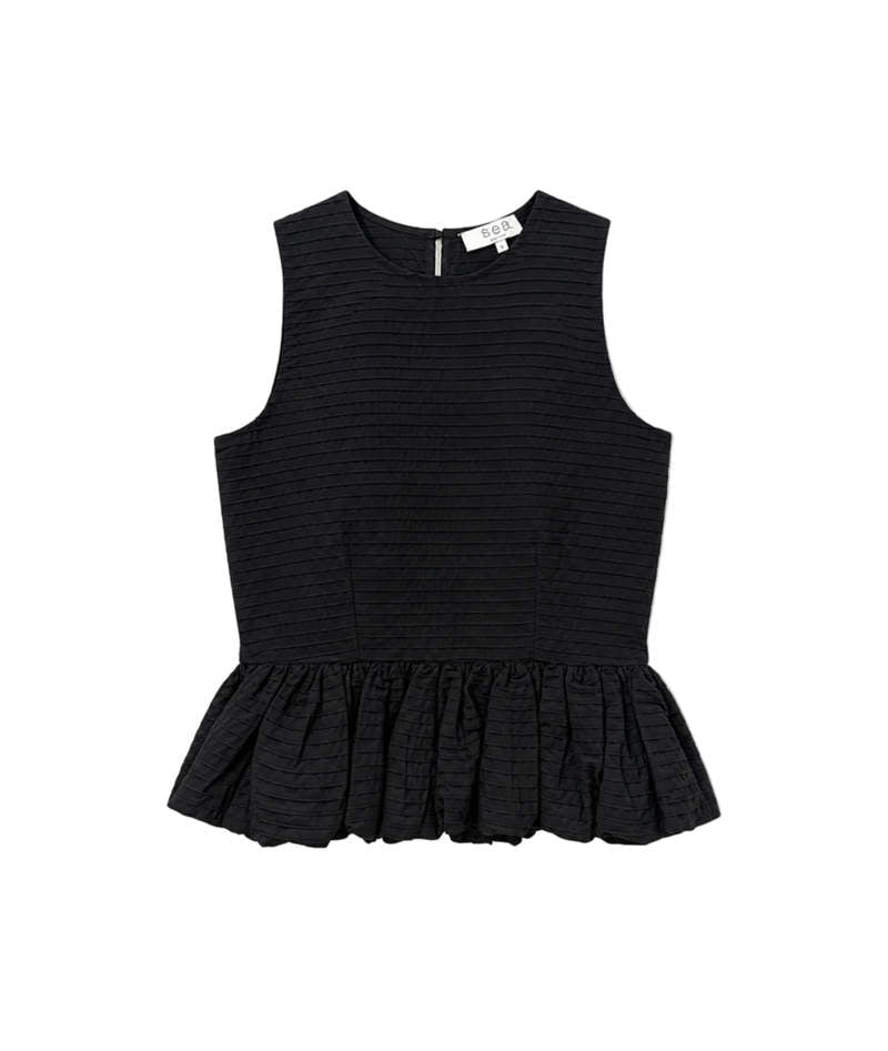 The Roni Boat Neck Top in Black - obligato