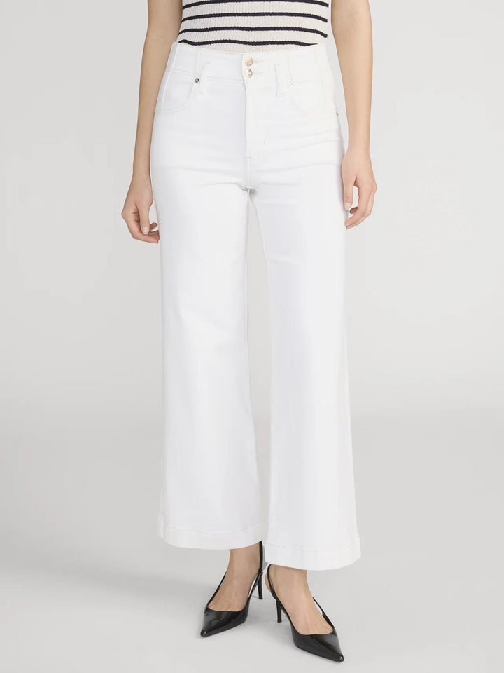 The Seamed Wide Trouser in Au Natural Clean - obligato