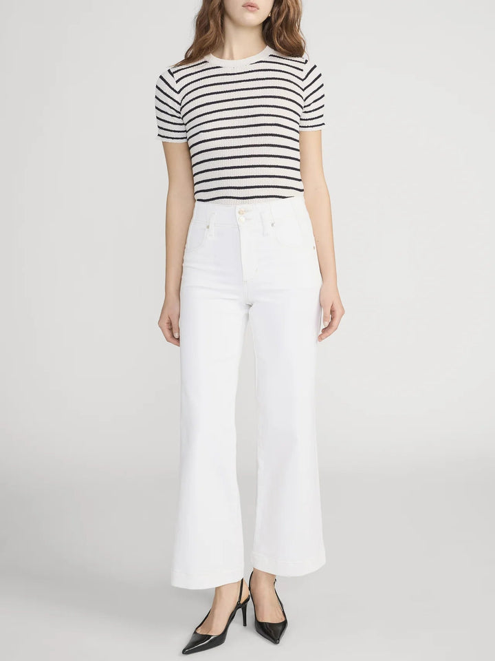 The Seamed Wide Trouser in Au Natural Clean - obligato