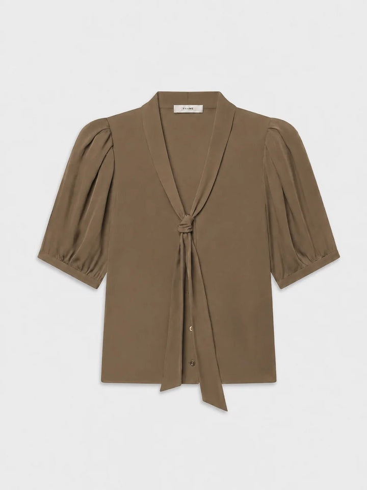 The Sonnet Blouse in Moss - obligato