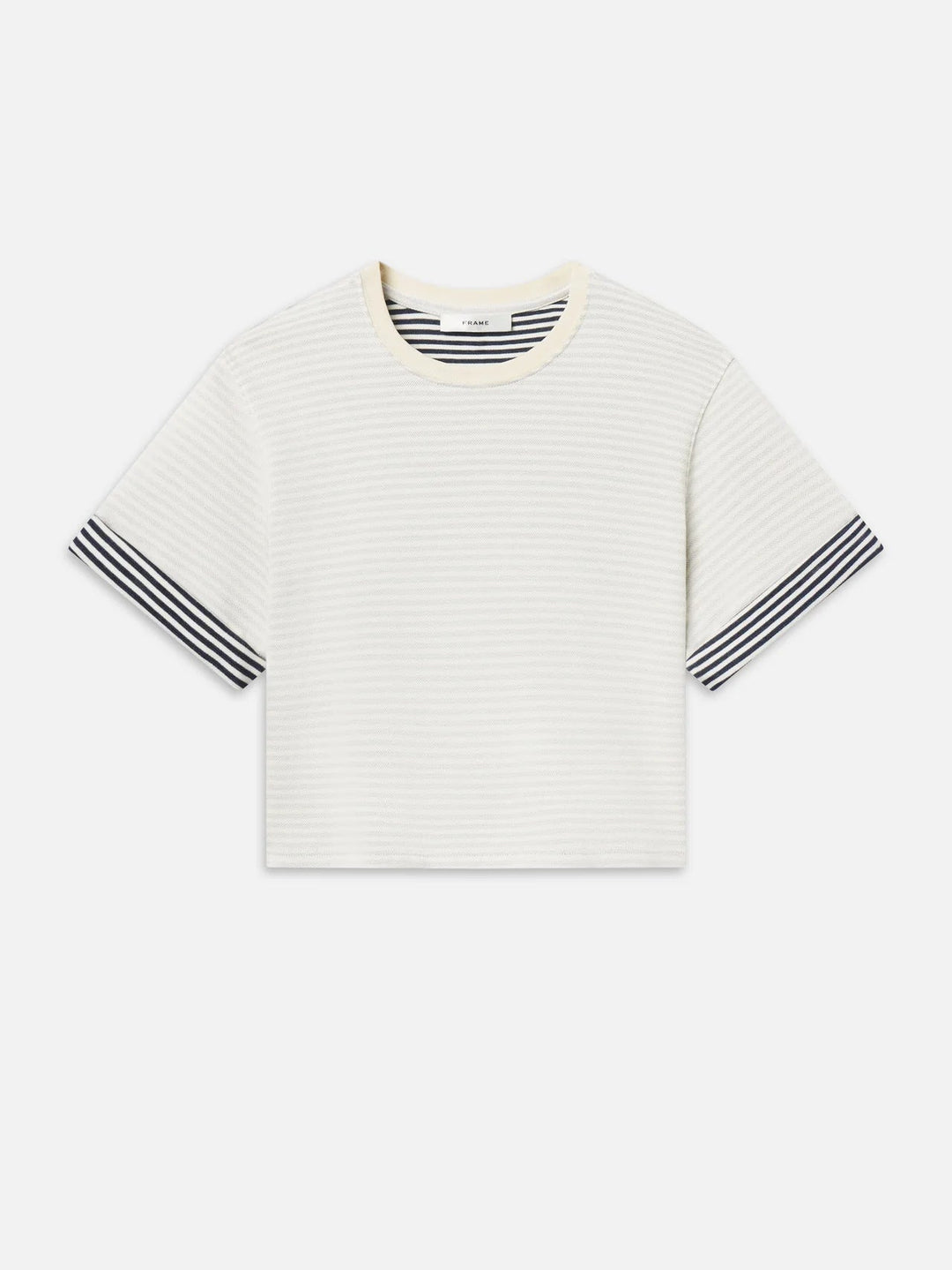 THE STRIPE CUFF TOP / CREAM MULTI - obligato