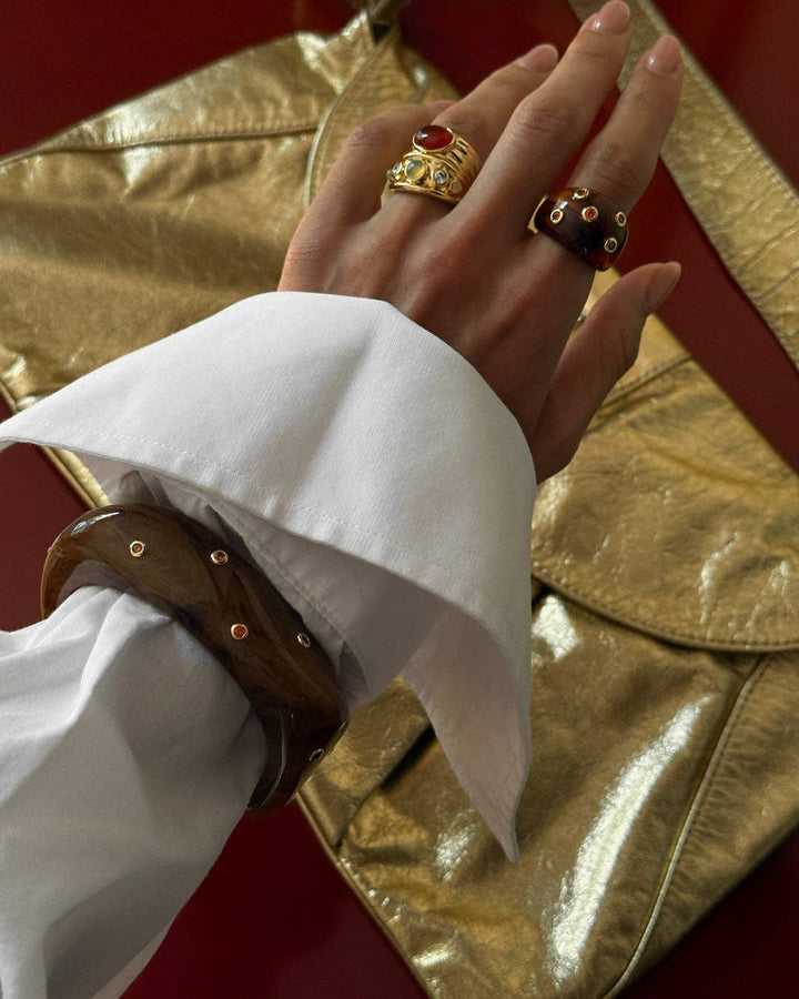 The Valencia Ring Set: Gold / 6 - obligato