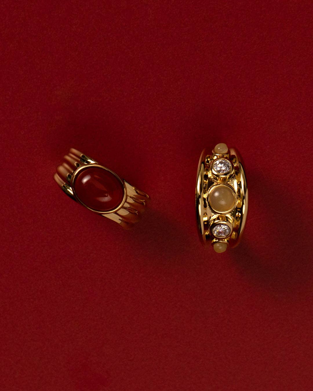 The Valencia Ring Set: Gold / 6 - obligato