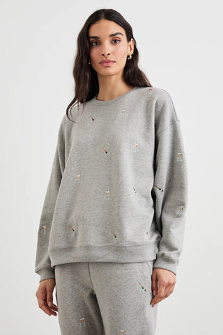 The Varsity Sweatshirt Champagne Embroidery - obligato