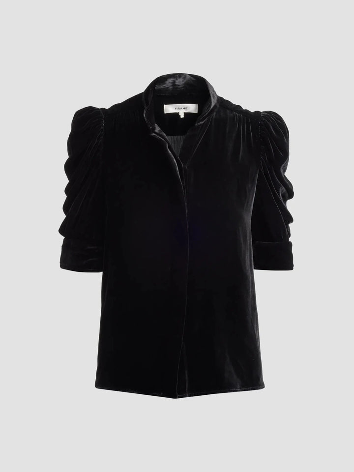 The Velvet Gillian Top in Black - obligato