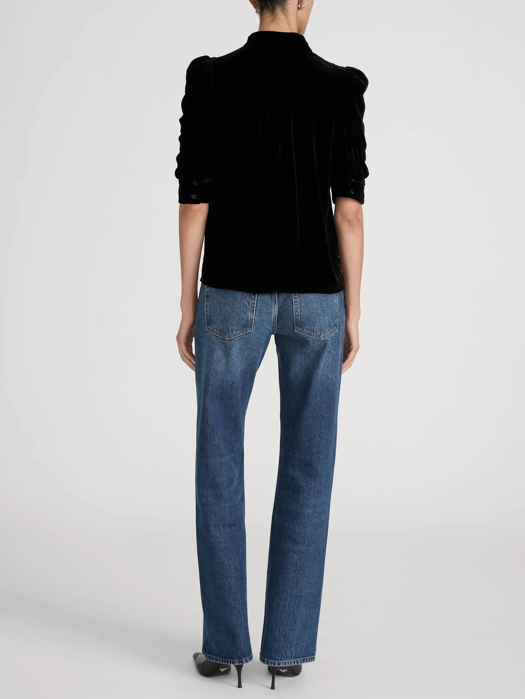 The Velvet Gillian Top in Black - obligato